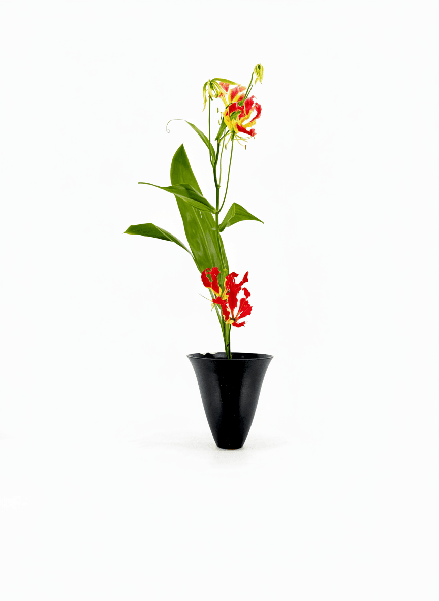 Shoka Shimputai ikebana arrangement from 2025-04-05